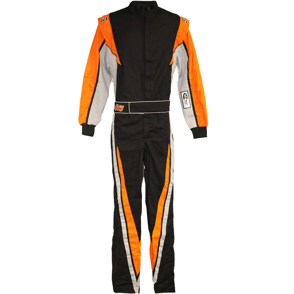 K1 RaceGear VORTEX Racing Suit In Orange/Gray/Black