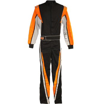 K1 RaceGear VORTEX Racing Suit Flo Orange/Gray/Black <br>SFI 3.2A/1