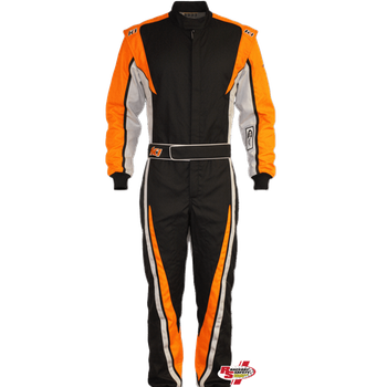K1 RaceGear VORTEX Racing Suit Flo Orange/Gray/Black <br>SFI 3.2A/1