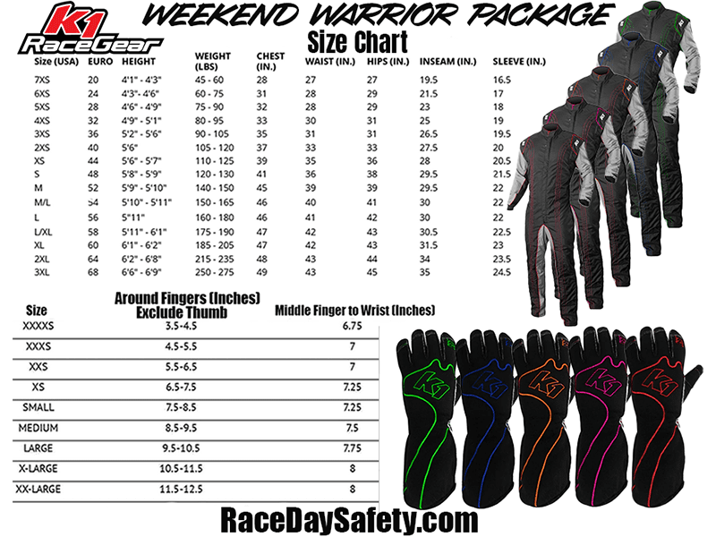 K1 RaceGear Weekend Warrior Kart Racing Package