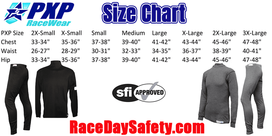 PXP RaceWear Underwear Top Gray <br>SFI 3.3