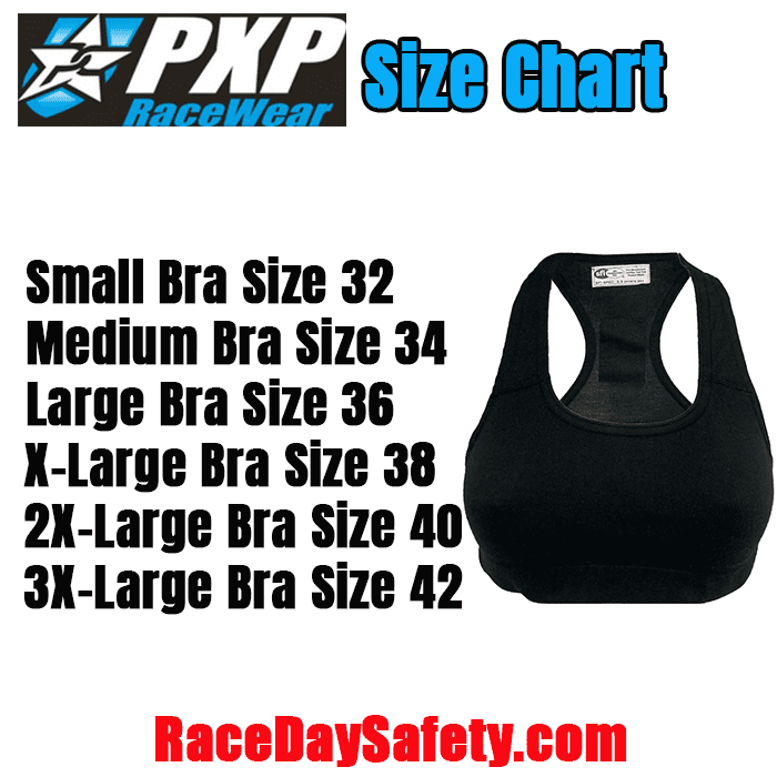 PXP RaceWear Fire Retardant Sports Bra <br>SFI 3.3