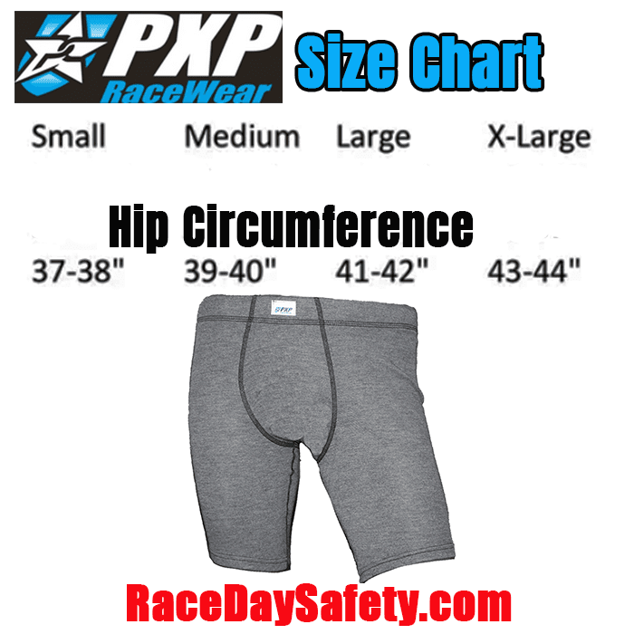 PXP RaceWear Men's Fire Retardant Boxers Gray