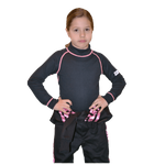 PXP RaceWear Underwear Shirt Black/Pink Stitching <br>SFI 3.3