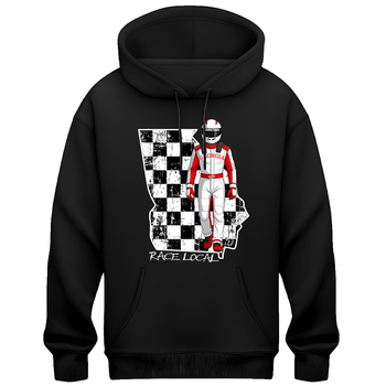 RaceDay Safety "Race Local" Black Hoodie