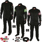 RaceDay Jr Dragster Package Jacket, Pants, Gloves, Neck Collar, Arm Restraints
