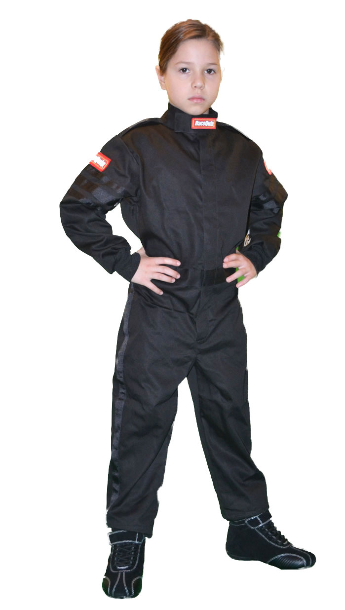RaceDay Jr Dragster Package Race Suit, Gloves, Neck Collar, Arm Restraints