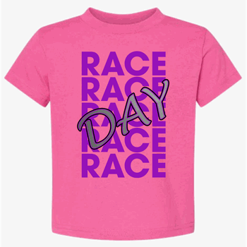 "RaceDay" Rasberry and Purple Toddler T-Shirt 