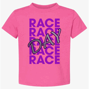 "RaceDay" Rasberry and Purple Toddler T-Shirt 
