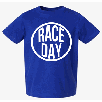 "RaceDay" Royal & White Toddler T-Shirt
