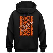 RaceDay Safety "Race Day Orange" Black Hoodie