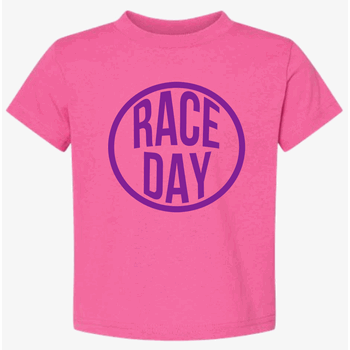"Race Day" Purple & Rasberry Toddler T-Shirt