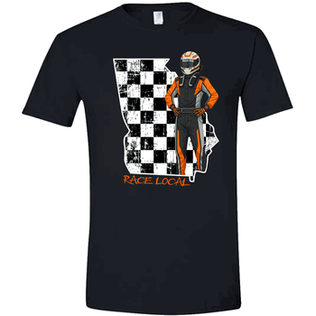 RaceDay "Race Local Orange" T-Shirt