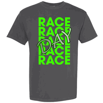 "RaceDay" Pepper & Green Comfort Colors T-Shirt