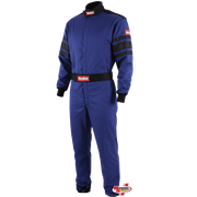 RaceQuip One Piece Single Layer Fire Suit Blue <br>SFI 3.2A/1