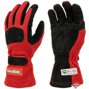 RaceQuip 355 Series 2 Layer Nomex® Race Gloves Red <br>SFI 3.3/5