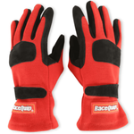 RaceQuip 355 Series 2 Layer Nomex® Race Gloves Red <br>SFI 3.3/5