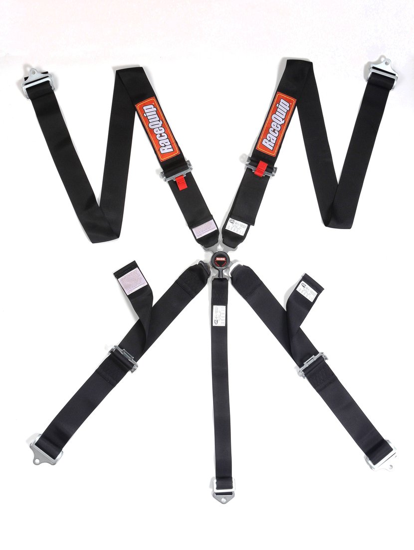 RaceQuip 5 Point Camlock Belts Black