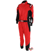 RaceQuip Chevron-1 Fire Suit Red/Black <br>SFI 3.2A/1