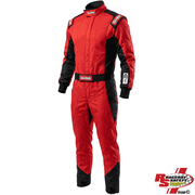 RaceQuip Chevron-1 Fire Suit Red/Black <br>SFI 3.2A/1
