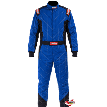 RaceQuip Chevron-1 Fire Suit Blue/Black <br>SFI 3.2A/1