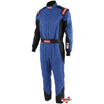 RaceQuip Chevron-5 Racing Suit Blue/Black <br>SFI 3.2A/5
