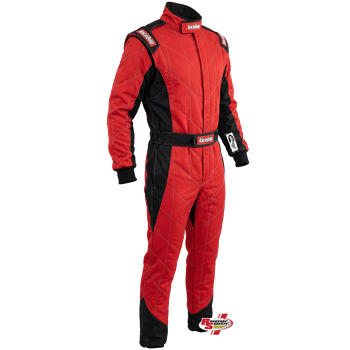 RaceQuip Chevron-5 Racing Suit Red/Black <br>SFI 3.2A/5
