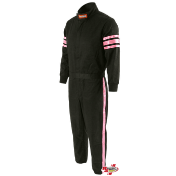 RaceQuip Pro-1 Kids Racing Suit Black/Pink <br>SFI 3.2A/1