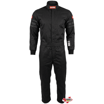 RaceQuip Pro-1 Kids Racing Suit Black/Black <br>SFI 3.2A/1