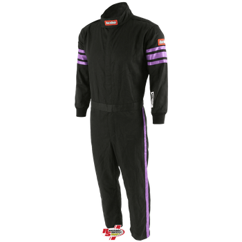 RaceQuip Pro-1 Kids Racing Suit Black/Purple <br>SFI 3.2A/1
