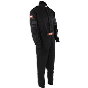 RaceQuip One Piece Single Layer Fire Suit Black <br>SFI 3.2A/1