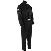 RaceQuip One Piece Single Layer Fire Suit Black <br>SFI 3.2A/1