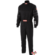RaceQuip One Piece Single Layer Fire Suit Black <br>SFI 3.2A/1