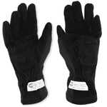 RaceQuip Youth 355 Series 2 Layer Nomex® Race Gloves Black <br>SFI 3.3/5