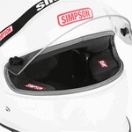 Simpson Vudo Racing Helmet Gloss White <br>Snell SA2025