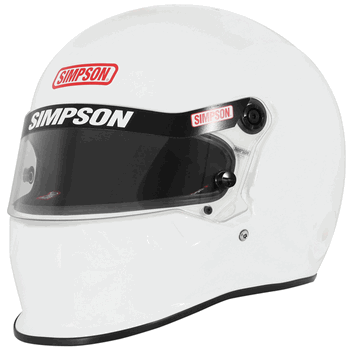 Simpson Vudo Racing Helmet Gloss White <br>Snell SA2025