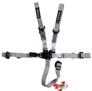 Ultra Shield Clearance Junior 5 Point Latch and Link Racing Seat Belts Nickel