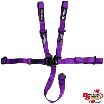 Ultra Shield Junior 5 Point Latch and Link Racing Seat Belts Purple <br>SFI 16.1