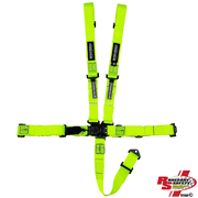 Ultra Shield Junior 5 Point Latch and Link Racing Seat Belts Fluorescent Yellow <br>SFI 16.1