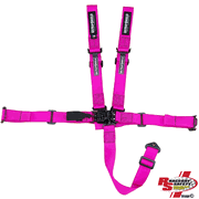Ultra Shield Junior 5 Point Latch and Link Racing Seat Belts Magenta <br>SFI 16.1