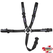 Ultra Shield Junior 5 Point Camlock Racing Seat Belts Black <br>SFI 16.1