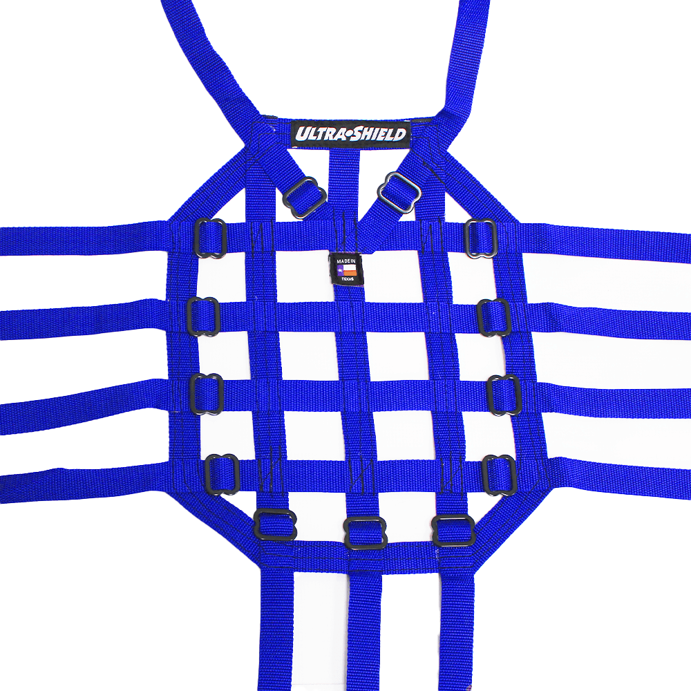 Ultra Shield Quarter Midget Roll Cage Roof Net Blue