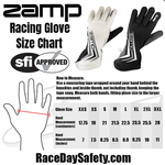 Zamp Race Gloves Size Chart