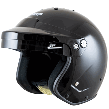 Zamp RZ-19S Open Face Race Helmet Gloss Black <br>Snell SA2025