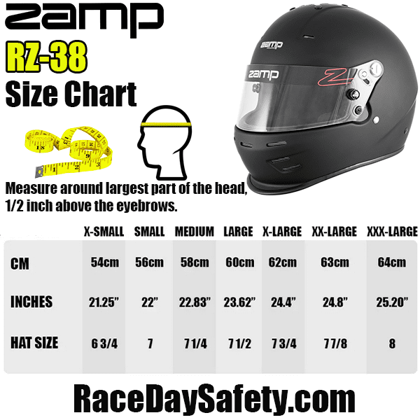 Zamp RZ-38 Racing Helmet Matte Black <br>Snell SA2025