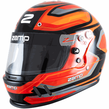 Zamp RZ-39YS Youth Racing Helmet Red/Orange/Black Graphic <br>SFI 24.1