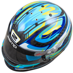 Zamp RZ-48Y Youth Carbon Graphic Racing Helmet Flo Blue <br>SFI 24.1 & CMR2016