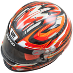 Zamp RZ-48Y Youth Carbon Graphic Racing Helmet Flo Red <br>SFI 24.1 & CMR2016