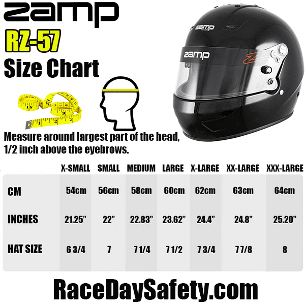 Zamp RZ-57 Racing Helmet Gloss Black