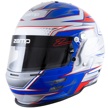 Zamp RZ-61S Aramid Red/Blue Graphic Helmet <br>Snell SA2025